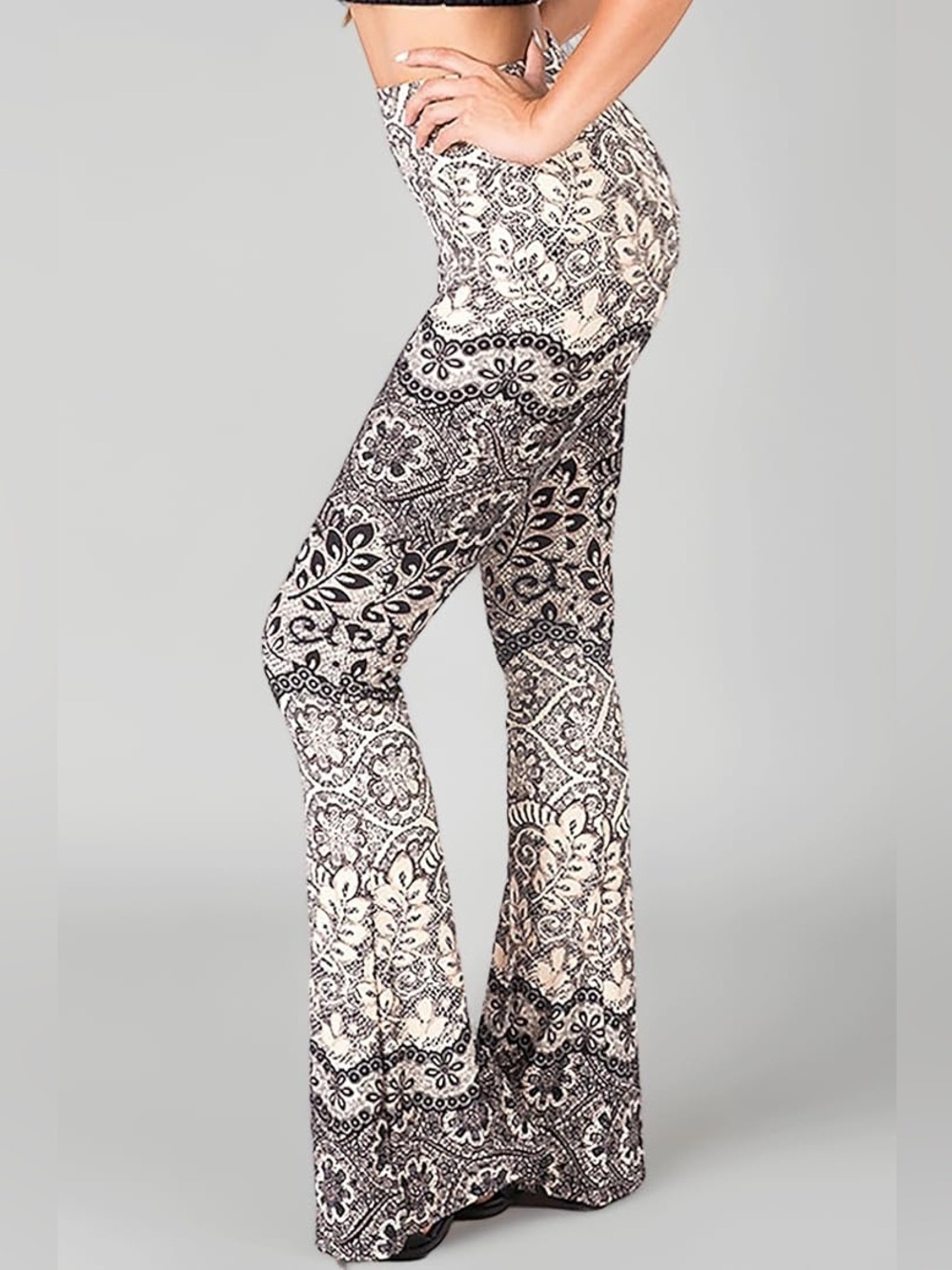 SATINA High Waisted Wide Leg Pants for Women | Women’s Palazzo Pants | Flared
